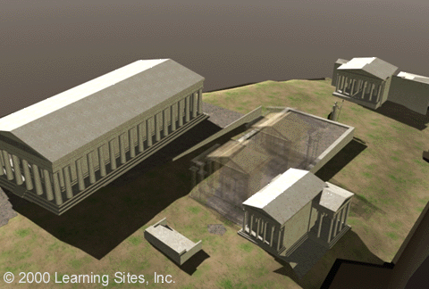 Virtual reality model of the Acropolis, Athens, by Learning Sites