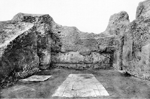 reception room 47 as excavated, view N