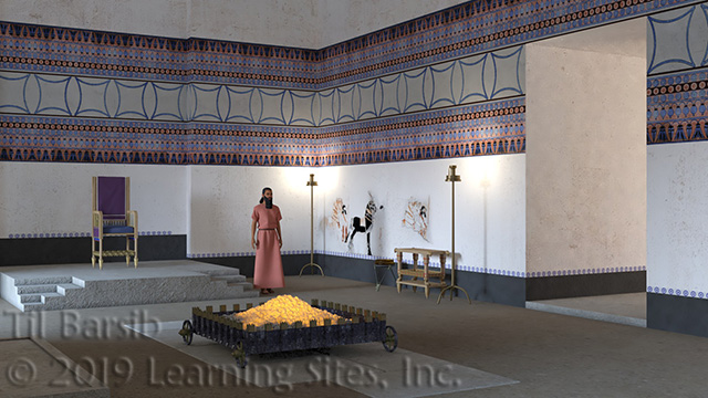 throne room as reconstructed