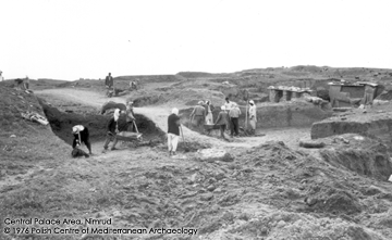view of the Polish excavations