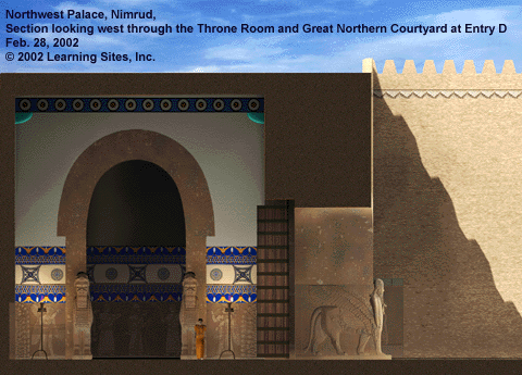 Northwest Palace, Nimrud, Throne Room - section