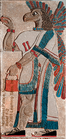 Northwest Palace, Relief F-2, colored