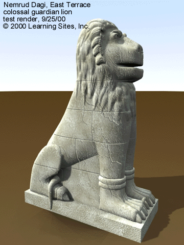 East Terrace - colossal lion 3D model