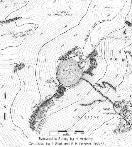 Nemrud Dagi, topographic map (image size 171k)
