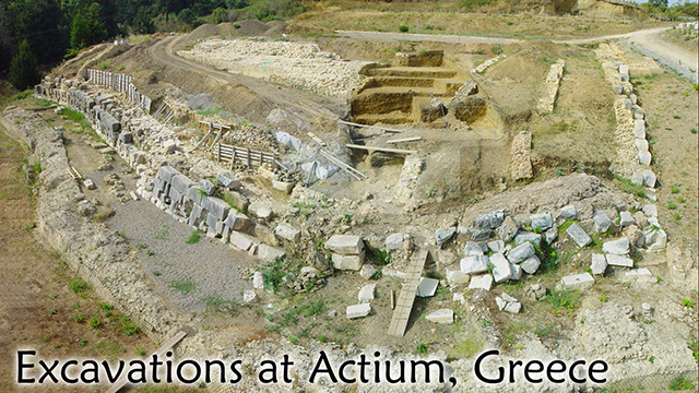 excavated site of Actium, Greece