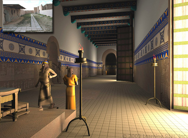 Learning Sites render of the throne room restored