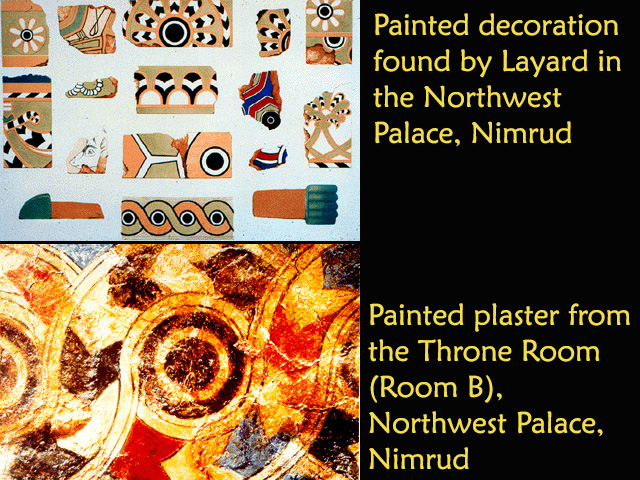 Nimrud plaster decoration