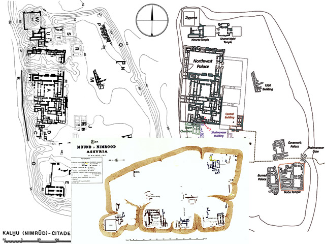 Nimrud citadel plans