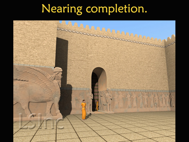 Learning Sites palace courtyard reconstruction