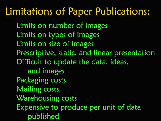 the limitations of paper publications