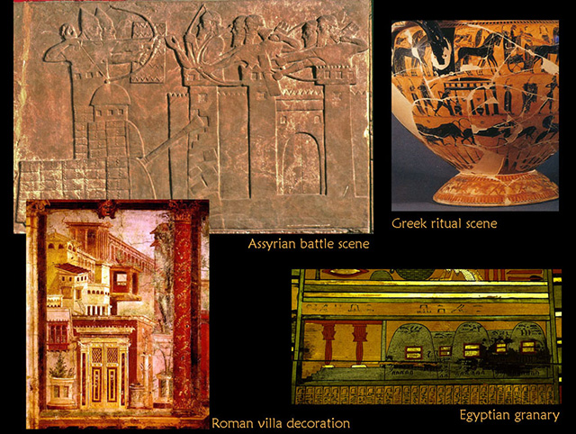 ancient depictions of architecture