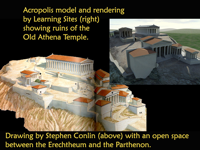 Acropolis, aerial views compared