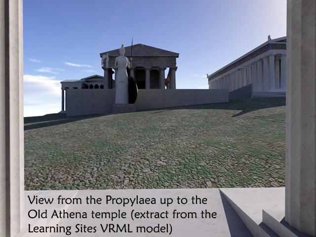 view through the Propylaea