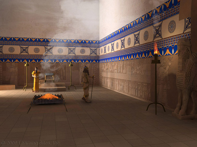our rendering of throne room