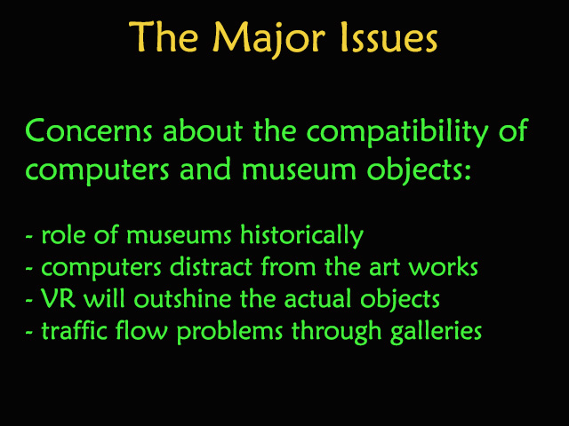 VR museum concerns