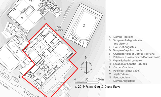plan of Domitian's palace