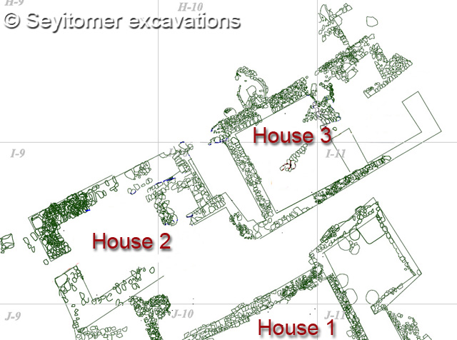 CAD plan of Houses 2 & 3