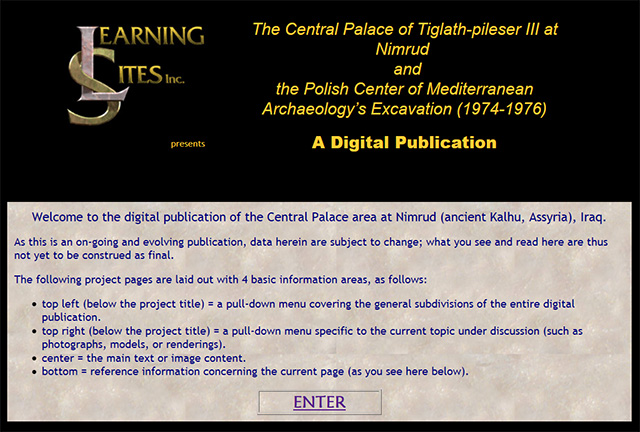 Central Palace, Nimrud, digital publication
