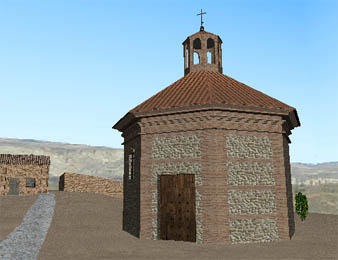 Virtual reconstruction of the Holy House of 1713
