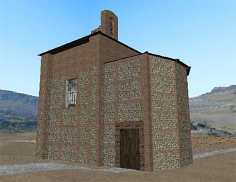 Virtual reconstruction of the Holy House of 1796