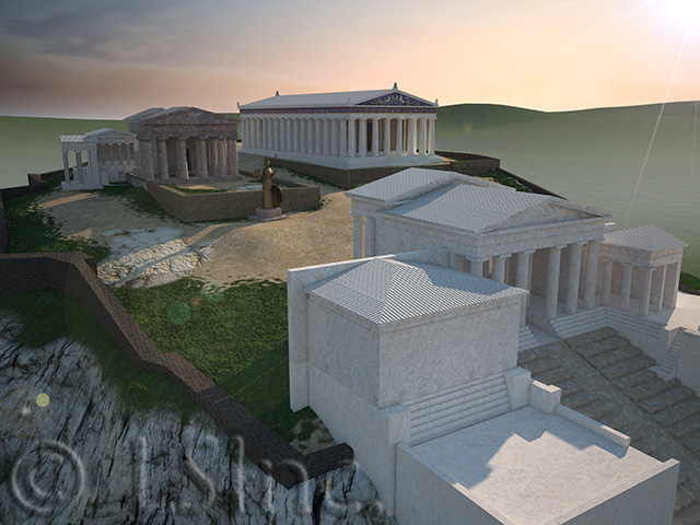 Acropolis massing model