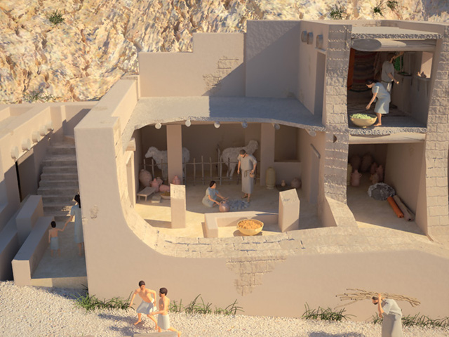 reconstruction of Ahi'el's house