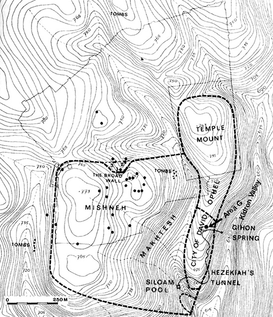 Iron Age Jerusalem map