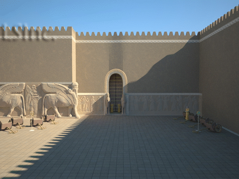 Northwest Palace, Nimrud, Great Northern Courtyard