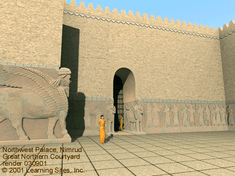 Northwest Palace, Nimrud, Great Northern Courtyard, version 9