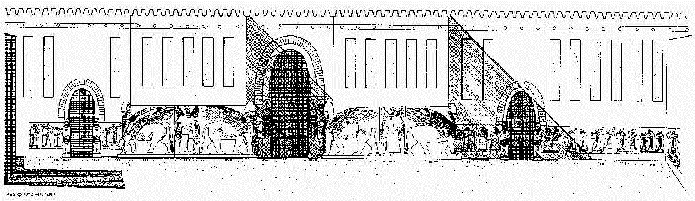 Thonre Room facade facing into the Great Northern Courtyard