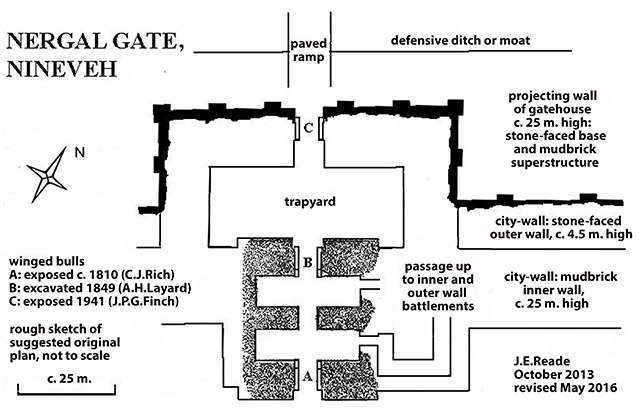 plan of the Nergal Gate