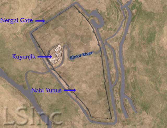 city plan of Nineveh