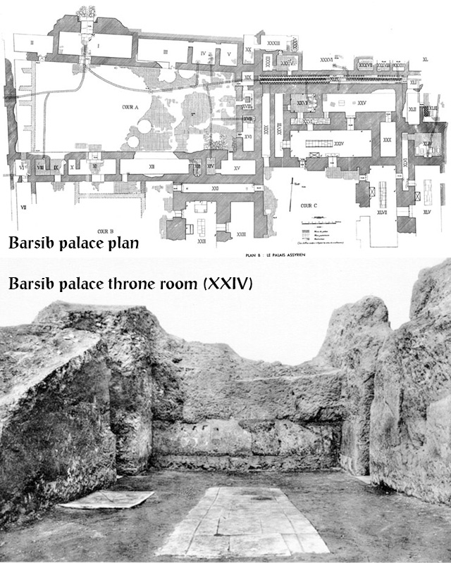 Til Barsib palace plan and view