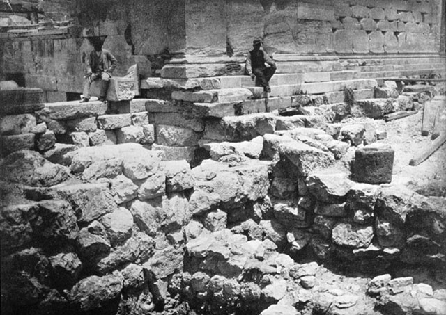 Old Athena Temple foundations