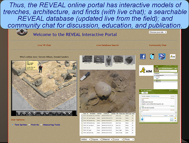 REVEAL online portal