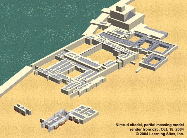 Nimrud citadel massing model