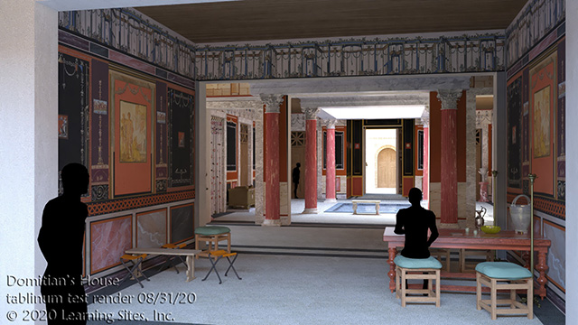 Domitian's house, Rome, reconstructed