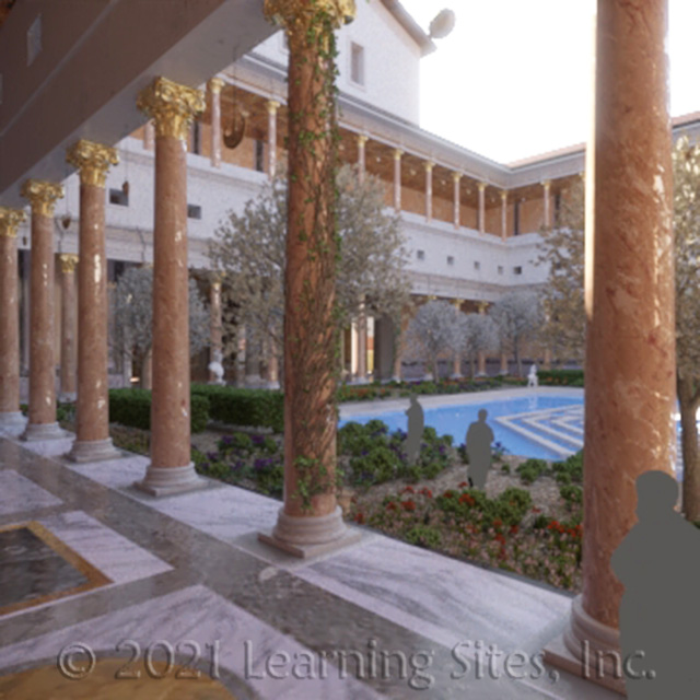 Domitian's palace garden peristyle