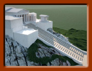 digital model of the Acropolis, Athens, aerial view