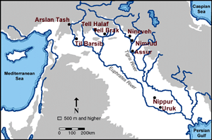 Map of the Near East, showing Til Barsib's location