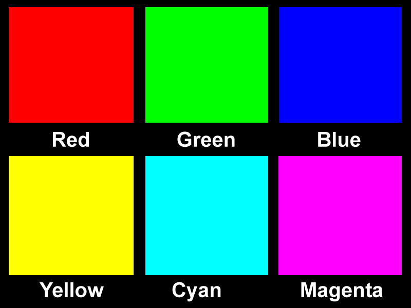 RGB/CYMK colors